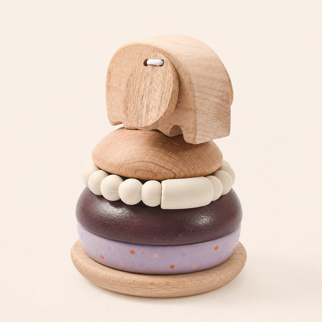 Holz-Stapelturm „Elefant“