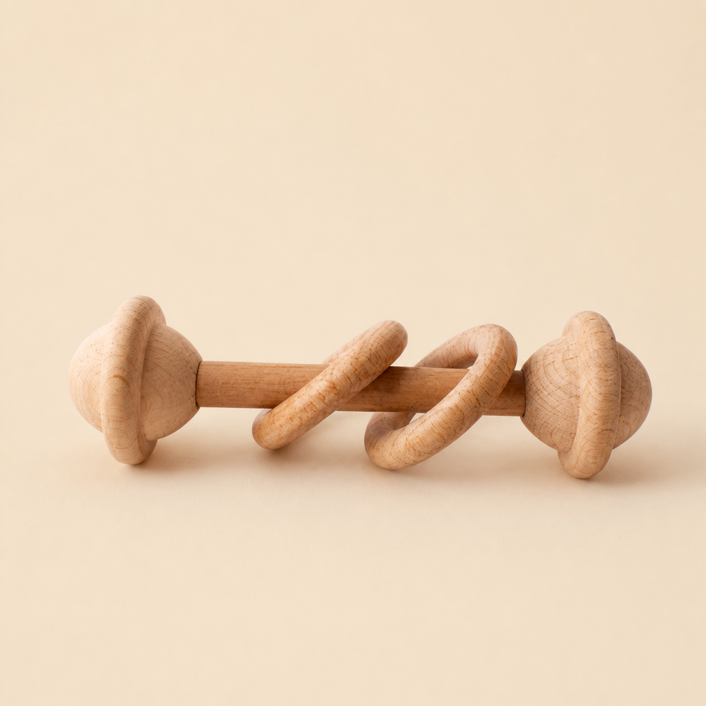 Natural Wood Rattle
