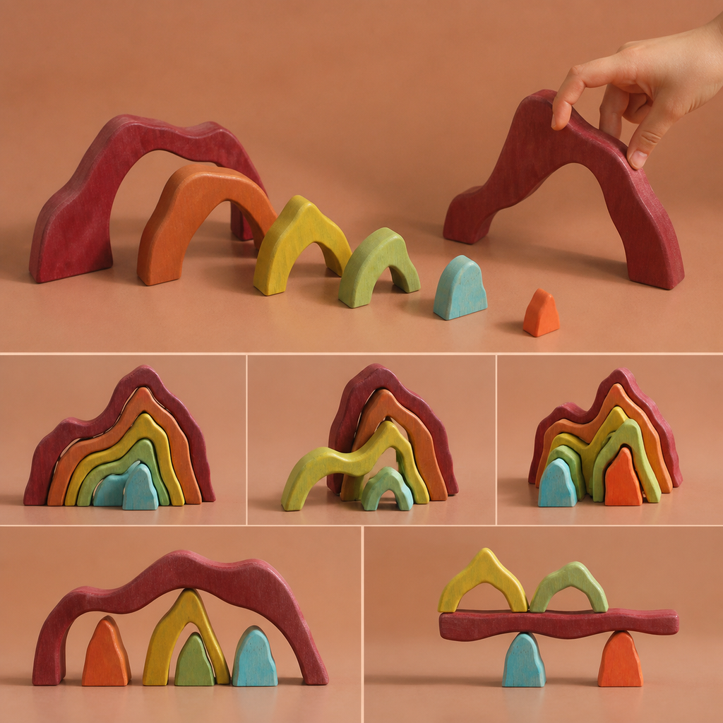 Wooden Rainbow Mountain