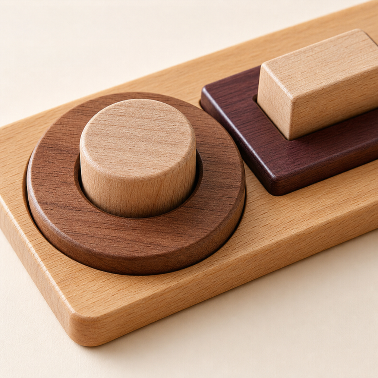 Montessori-Holz-Puzzle "Formen"