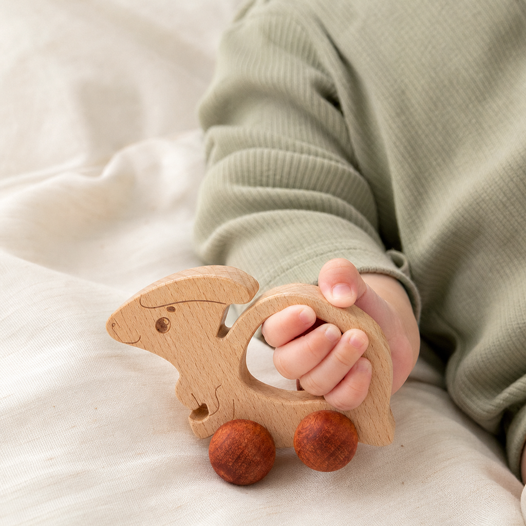 Hölzernes Rassenset für Kleinkinder