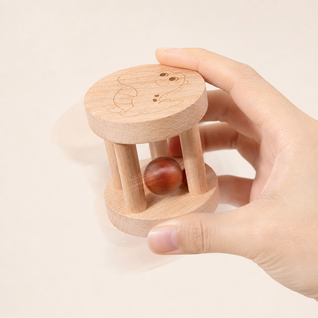 Hölzernes Rassenset für Kleinkinder
