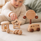 Holzrassel-Set