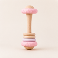 Wood & Silicone Baby Rattle Teether