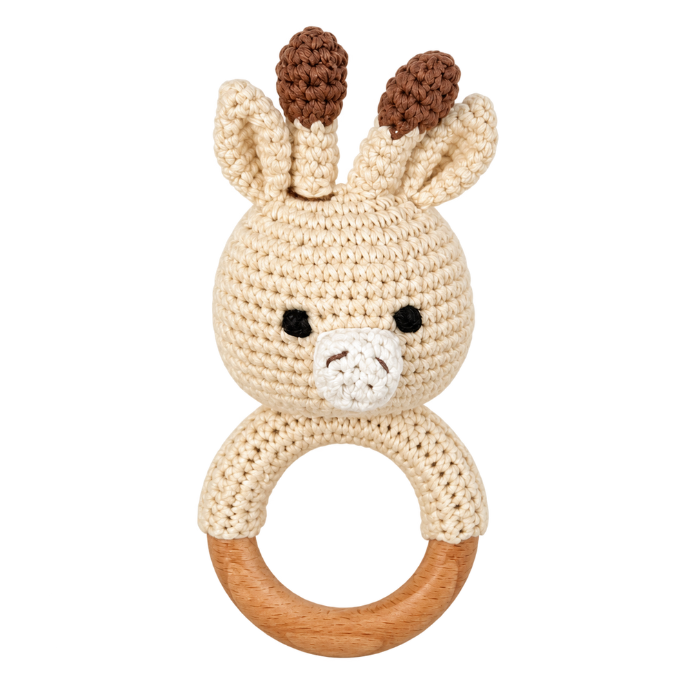 Gehäkelte Giraffenrassel